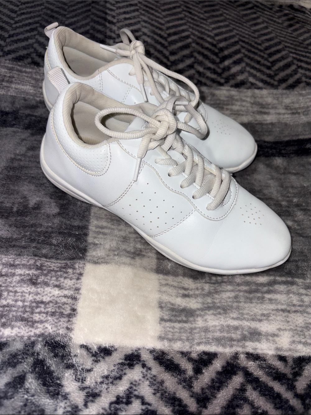 Sport Brand  White Lace-Up Low Top Cheer shoes